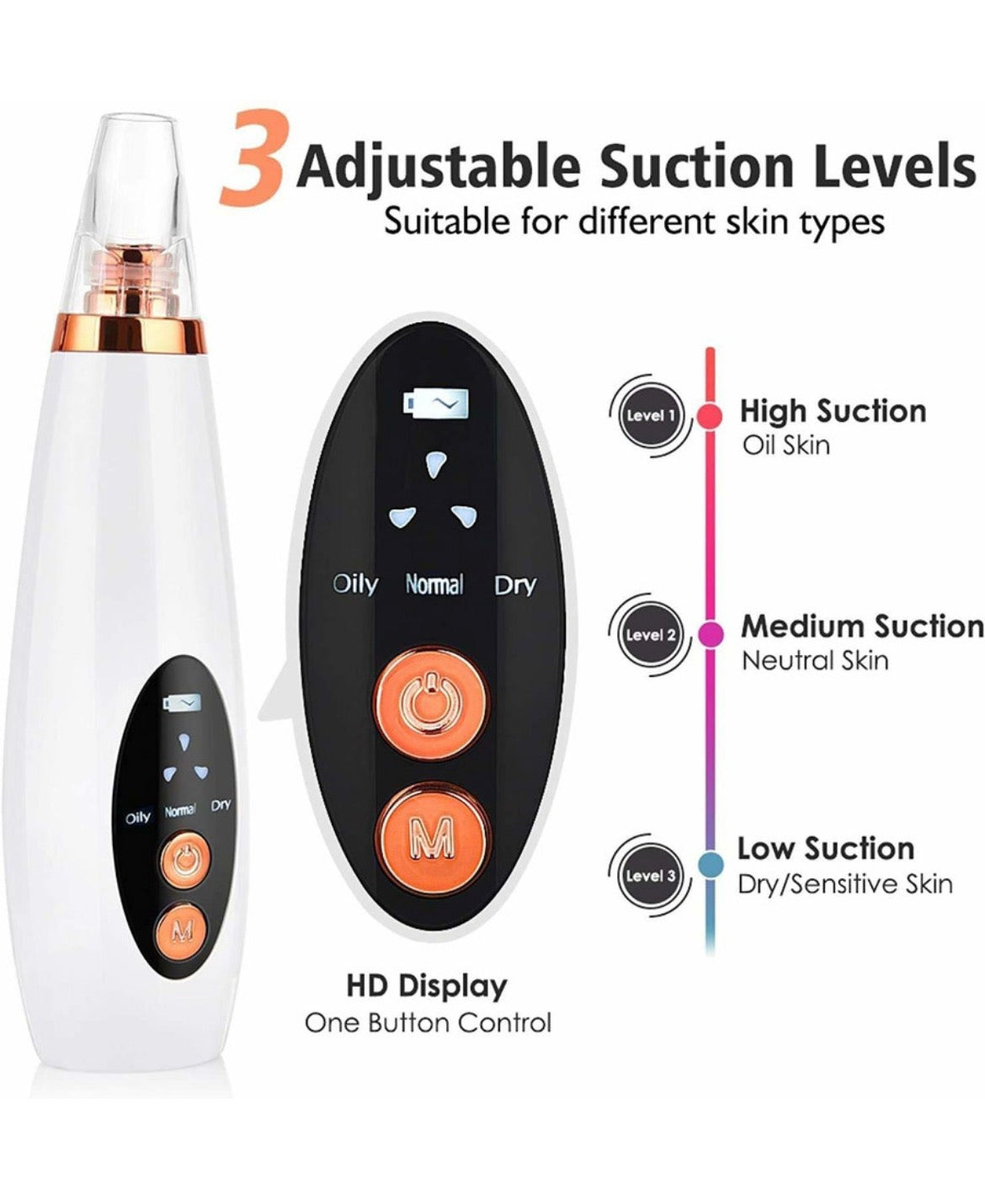 Electric Blackhead Remover Vacuum – 6 Head Multi-Functional Pore Cleaner✨
